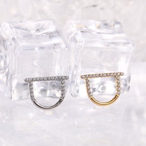Lock shape nose rings septum jewelry nose piercing jewelry 16g cartilage earring conch piercing jewelry