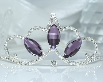 Princess Sofia tiara amulet clothing accessories crystal crown silver-plated girls birthday gift Sofia first crown