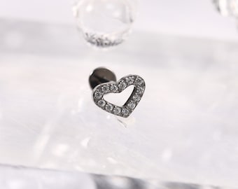 16G G23 Titan Labret Ohrstecker Lippen Piercing Innen Verlegt Medusa Ring Knorpel Monroe Piercing Schmuck CZ