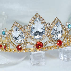 Rapunzel Crown Halloween Hair Accessories Rapunzel Costumes for Girls Rapunzel Tiara Rapunzel Party Decorations Birthday Crowns