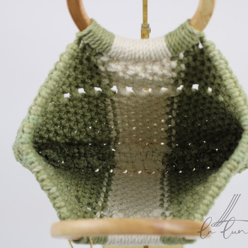 Medium Macrame Top Handle shops Bag