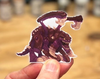 Starcraft 2 Zergling Pixel Art Vinyl Sticker Decal, Laptop, Phone, StarCraft 2, Gamer, Unique, Cool, Notebook, Geek, Video Game, Sci-Fi, RTS