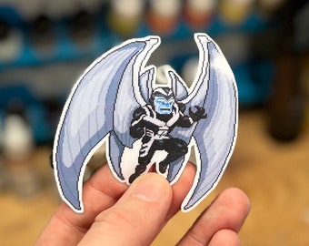 Archangel X-men Pixel Art Vinyl StickerDecal, Laptop, Phone, Comic, Hero, Notebook, Mutant, Cool, Unique, Trendy, Game Art
