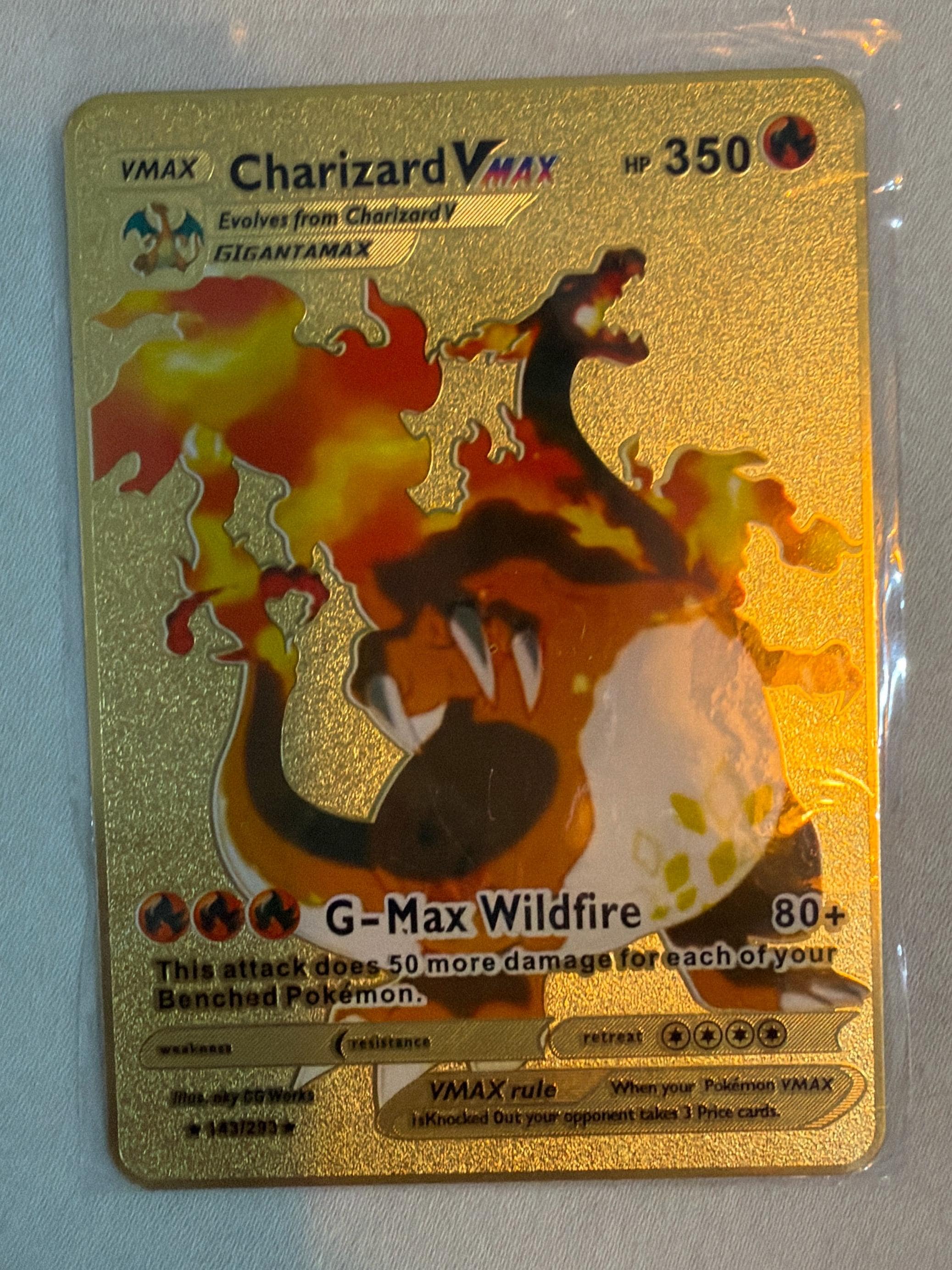 Charizard Vmax Gold Card - Etsy