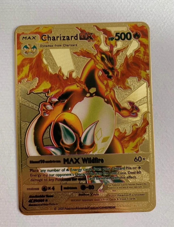 pokemon metal charizard card Poster Metal Poster – Anime Town Creations this card is the perfect way to showcase your collection. Charizard DX Gold Metal Pokémon