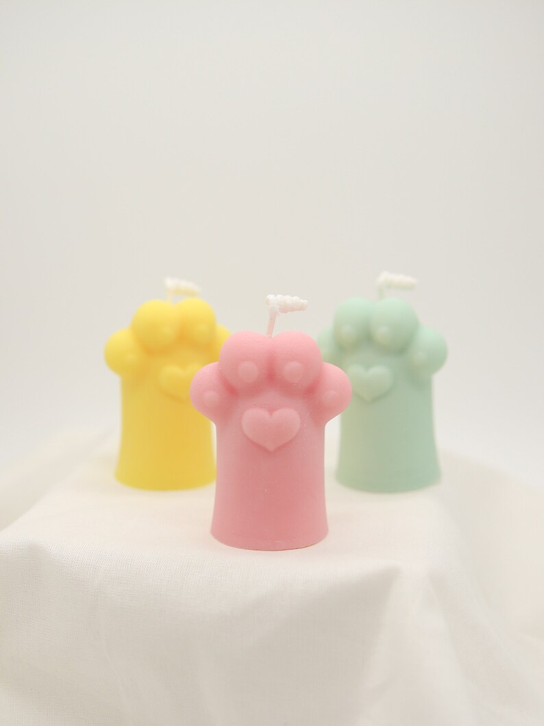 Cute Cat Paw Candle Soy Candle Scented Candle Home Decor Etsy