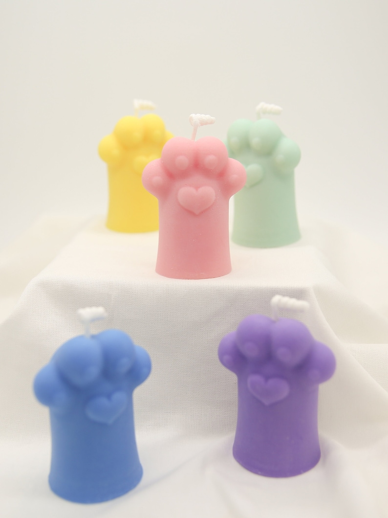 Cute Cat Paw Candle Soy Candle Scented Candle Home Decor Etsy