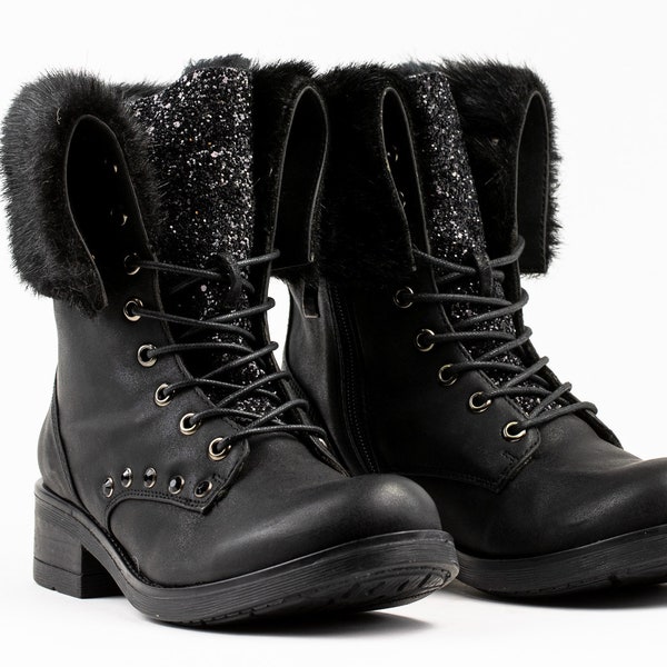 womens brown ankle boots lace up