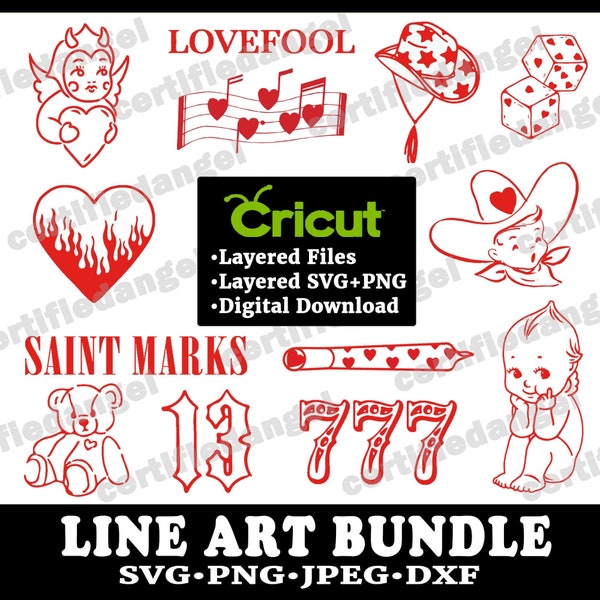 Line Art Western Girl Vector Cricut Bundle| Brandy Melville Inspo Svg Eps Silhouette Files | Cut Files For Cricut| VSCO Instagram Tumblr Png