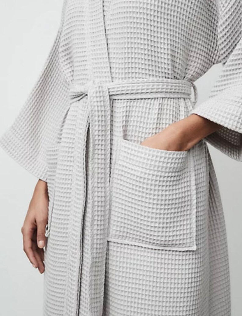 Cozy Waffle Robe Featuring Monogram Initials and Custom Name Etsy