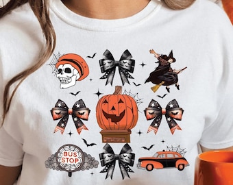 Retro Halloween Collage T-Shirt, Pumpkin Witch tee, Spooky Season shirt