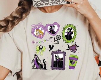 Maleficent Halloween T-Shirt, Disney Villains, Spooky Witchy Tee