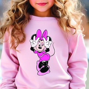 Minnie Mouse Sweatshirt, Disneyworld Shirt, Disney Trip Shirt, Disneyland, Disney Family Shirt, Kids disney, Mickey and Friends, cute minnie