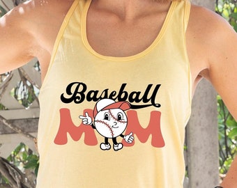 Baseball Mom Tank Top, Game Day Racerback