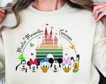 Disney Family Vacation Sweatshirt, Making Memories Together Shirt, Disney Trip, Disney Group Sweater, Mickey and Friends, Kids womens Disney
