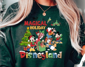 Disneyland Christmas Sweatshirt, Mickey and Friends Holiday Xmas Shirt, disney trip tee, Christmas Party 2025 T-shirt