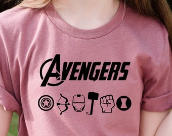 Vintage Avengers Logo Shirt, Avengers Assemble Shirt, Superhero Tee, Avengers All Team, Avenger Anniversary, Avengers gifts, Captain America