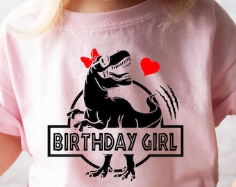 Birthday Girl Shirt, Birthday Outfit, Toddler Birthday Shirt, Birthday Shirt, Girl Birthday Shirt, Kids Birthday Shirt, Dinosaur Shirt