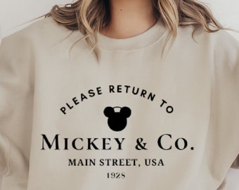 Mickey & Co Sweatshirt, Mickey and Co Sweat, Disney Sweatshirt, Mickey Sweatshirt, Disney Shirts, Disneyland Sweater, Oversized sweatshirts