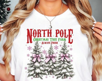 Vintage Christmas Tree Farm Shirt, Holiday Family Matching Tee, Xmas gift, Womens christmas T-shirt, Christmas Party 2025