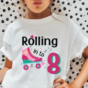 Roller Skate Birthday Shirt, Roller Skate Party, Birthday Girl Shirt, Kids Birthday Shirt, Roller Girl Shirt, Skate Birthday Shirt