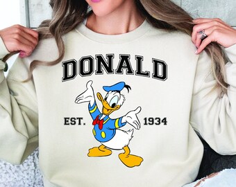Donald Duck Sweatshirt, Disney Sweatshirt, Donald Duck Shirt, Disneyland Shirt, Donald Duck Gift Tee, Disneyland Shirt, Disney Family Shirt