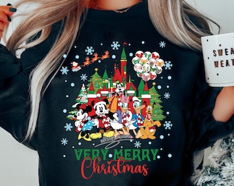 Mickey's Very Merry Christmas Party 2025 Sweatshirt, Disney Family Christmas Shirt, Mickeys Christmas, Disney Trip Tee, Disneyland Christmas