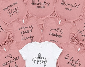 Nashville Bachelorette Party Shirts, Cowgirl Bride, Nash Bash