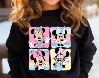 Retro Minnie Mouse Sweatshirt, Minnie Mouse Shirt, Disneyworld Shirt, Disney Shirt, Disneyland Shirt, Disney Family Shirt, Disney Trip Shirt