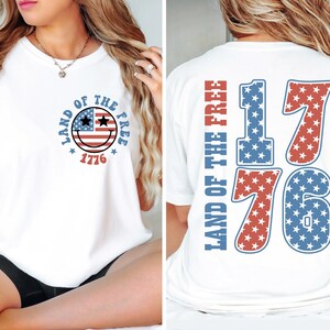 4th of July Shirt Front and Back, USA Shirt, Patriotic Shirt, Fourth of July Shirt, Independence Day, American Flag Shirt, America Shirt