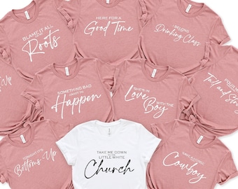 Country Music Themed Bachelorette Party Shirt, Nashville Bridal Party, Bridal Party Shirt, Funny Bachelorette, Bachelorette Party, Nash Bash