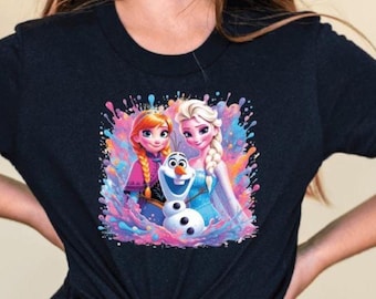Disney Frozen Toddler Shirt, Elsa And Friends T shirt, Elsa And Anna Shirt, Frozen Kids, Youth Frozen Olaf, Girls Disneyland Princess Tee