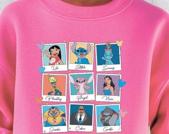 Disney Stitch Sweatshirt, Lilo and Friends, Disneyland Trip