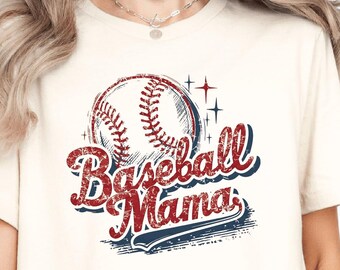 Baseball Mama Shirt, Baseball mom gift, Mothers Day, Gift for Mom Shirt, Mom Birthday Gift, Mothers day gift, Cute Mom Tee, Retro Mama Tee