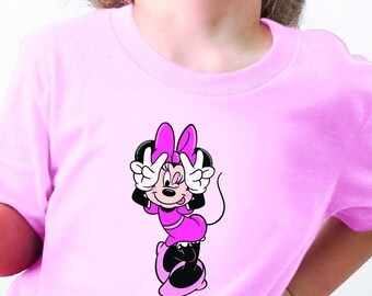 Kids Minnie Mouse Shirt, Cute Minnie Shirt, Disney Girls Trip Tees, Disneyworld, Disneyland Vacation, Disney Family Shirt, Magic Kingdom