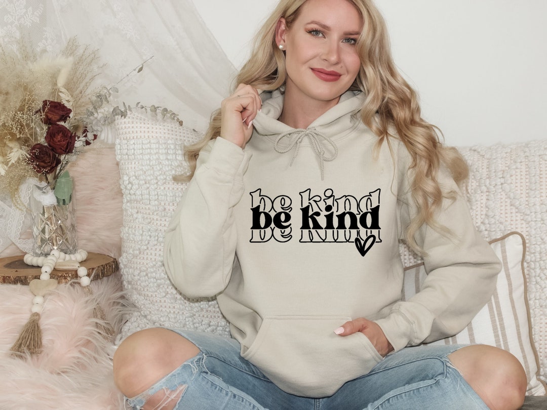 Be Kind Hoodie in Rose Gold