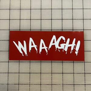 Ork WAAAGH! Banner Sticker