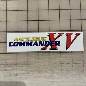 Tau Battlesuit Commander Sticker Gundam Parody