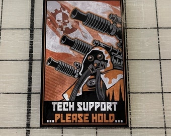 Ad Mech Tech Support Sticker