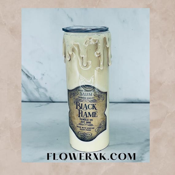 Black Flame Candle Tumbler 20oz