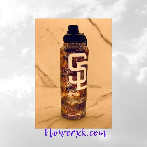 SD San Diego Padres Water Bottle