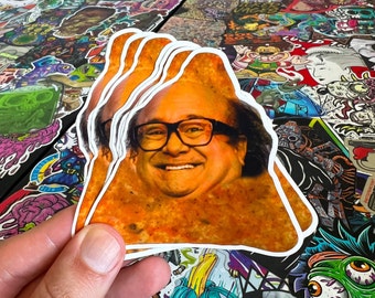 Danny Dorito-sticker | Danny Devito grappige sticker | Meme-sticker | sticker voor waterfles | laptopstickers