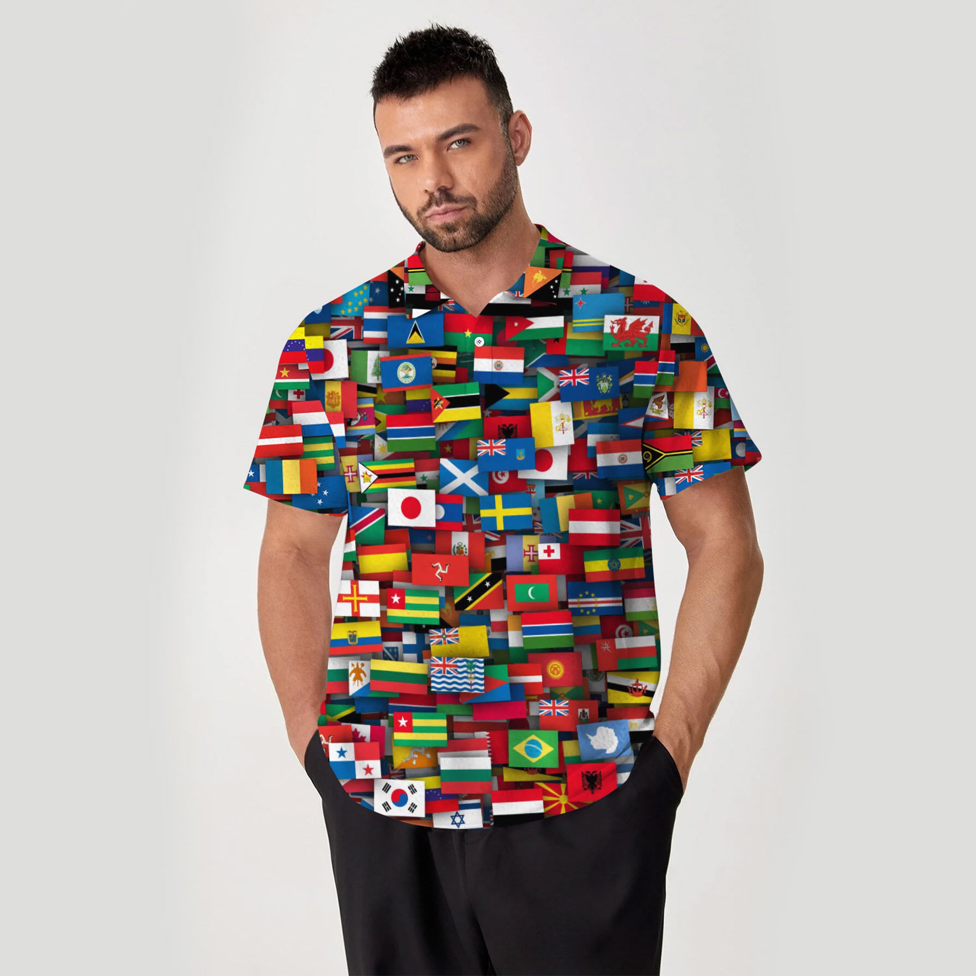 Flags Of All Countries Of The World Polo Shirt For Men