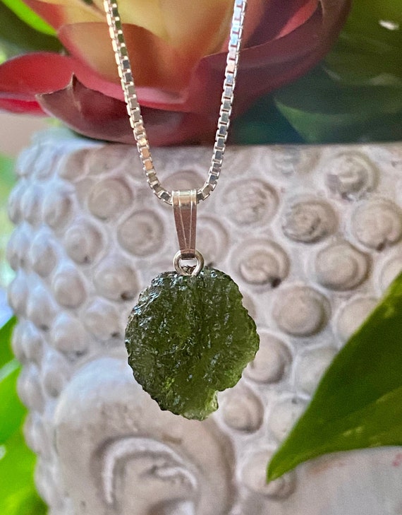 Moldavite Necklace Certified From Czech Republic, Transformation