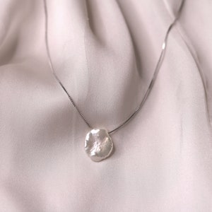 Silver Shell Adjustable Necklace | 925 Sterling Silver | Everyday Necklace |  Minimalist Jewelry | Handcrafted In Hawaii