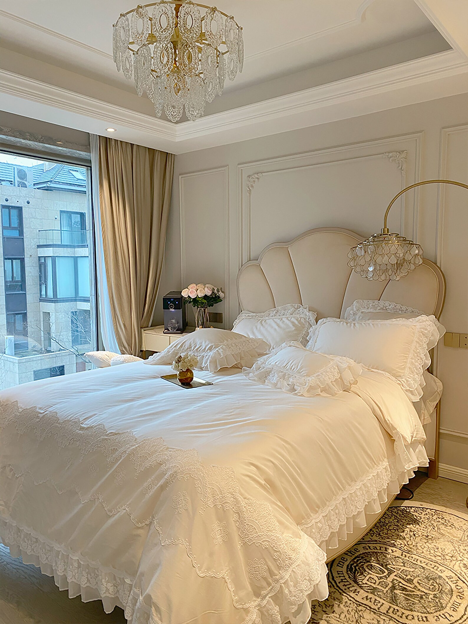 White Lace Duvet Cover Set Floral Embroidered Duvet Cover Etsy