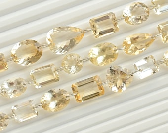 10 Pieces Citrine Mix Cut Stone Faceted Beads Natural Gemstone | Citrine for Jewelry Making | Gemstone Supplies | DIY Jewelry