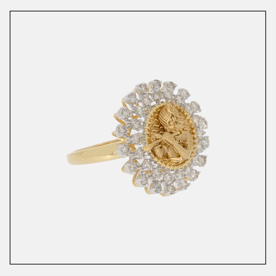 Gold Diamond Ring Online - Krishna Jewellers Pearls and Gems