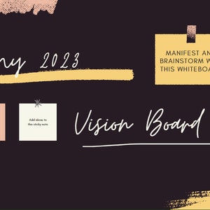 New for 2023! Vision Board Kit Printable, Vision Board with Affirmations, Gratitude Checks, Goal Setting Roadmaps for Manifesting