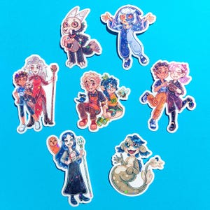 The Owl House Sparkly Holographic Vinyl Stickers